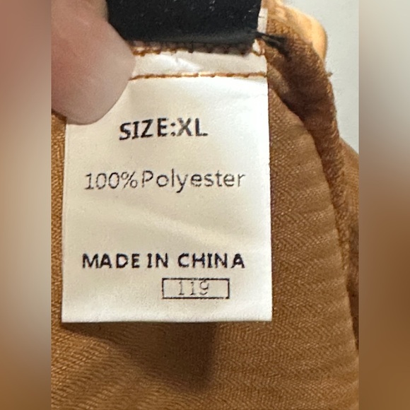 Brown Corduroy Leopard Colorblock Shirt Shacket NWOT Size XL - Picture 6 of 6